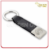Hot Sale Rectangle Leather Key Tag with Engraved Logo