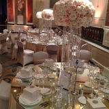 Crystal Wedding Decoration Walk Way Stand Crystal Candleholder and Flower Stand for Wedding Stage