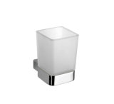 Stylish Square Solid Brass Bathroom Tumbler Holder