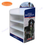 High Capacity Custom Metal Powder Coating Flooring Dog Food Storage Display Rack for Dog Food