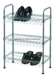 Wholesale Price Metal Chrome Slanted Shoe Rack (CJ-B1111)