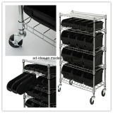 Girt Metal Wire Mesh Basket Counter Top Display