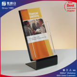 L Shape Plastic Menu Holder Acrylic Sign Holder