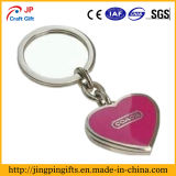 Custom Metal Key Chain with Key Ring Heart Logo