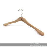 Plain Natural Wood Coat Hanger Big Shoulder for Suit