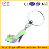 Custom High-Heeled Shoe Metal Key Chain with Enamel