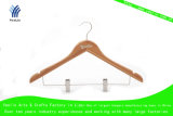 Bamboo Clothes Hanger with Metal Clips Ylbm3012-Ntlns1 for Retailer, Clothes Shop