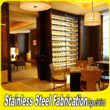 Custom Made Modern Stainless Steel Wine Display Rack