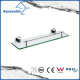 Wall-Mounted Chromed Glass Shelf (AA7719)