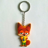 3D Custom Cartoon Rubber Toy Key Chain for Gifts