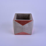 Square Cement Candle Holder