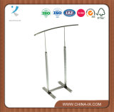 Retail Clothing Rack with Curved Rail