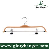 Cheap Plawood Pant Hangers with Two Skidproof Clip, Pant/Towel/Coat Hanger