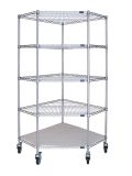 Five Wheels Wire Display Shelf