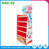 Custom Size Paper Retail Floor Display Stand Rack