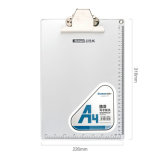 A4 Aluminum Clipboard with Rulings Silver Color Butterfly Clip