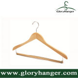 Wholesale Cheap Wood Hanger with Trousers Bar for Hotel/Home Usage