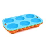 Food Grade Silicone Mold 6 Cup Muffin Pan Cake Mould