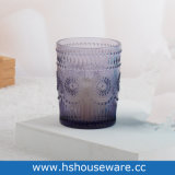 Colorful Sunflower Design Glass Candle Holder