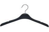 Custom No Slip Sportswear Black Plastic Clothes Hanger
