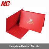 Best Quality PU Custom Leather Graduation Diploma Cover for University