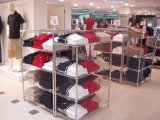 Chrome Clothes Display Rack for Shop and Showroom