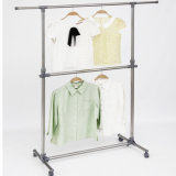 Stainless Steel Double Layer Telescopic Clothes Hanger