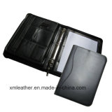 Custom Genuine Leather Compendium Holder File Folder for Business