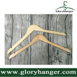 Wholesale Cheap Top Quality Oak Wood Coat Hanger for Hotel/Home Use