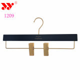 Strong Metal Gold Clips Plastic Bottom Pants Hangers