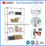 Household 5 Tiers Chrome Plated Metal Wire Rack Factory