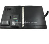Black A4 Leather Binders with Calculator