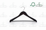 Top Grade Wood Coat Hanger with Chrome Hook