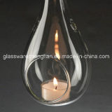 Hand Made Clear Glass Hanging Candle Holder (ZT-068)