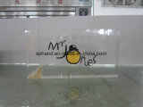 Transparent Lovely Acrylic Logo Block Stand for Garment/Shoes