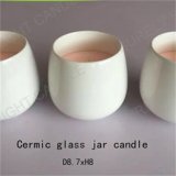 Ceramic Glass Jar Candle of Minimalist Style