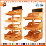 Fashionable Wooden Supermarket Vegetable and Fruit Display Rack Shelving (Zhv10)