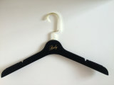 Wholesale Custom No Slip Ladies Velvet Hangers with Gold Hook