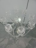 Nine Poster Crystal Candle Holder for Wedding Decoration