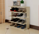 Suitable for Holding 8 Pair Shoes 4 Tier Wooden Shoe Rack