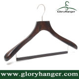 for Fashion Display Deluxe Wood Suit Hanger with Locking Bar