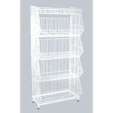 Five Tiers Wire Mesh Metal Display Racking Stand (HY-WM1)