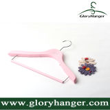 Color Wooden Clothes Hanger for Clothes Store Display with Bar