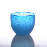 Bubbled Votive Glass Candle Holder