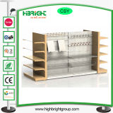 Wooden Grain Metal Supermarket Shelf