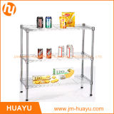 Heavy Duty Homeware 60L X 45W X 70h 3-Tier Wire Steel Shelving Adjustable Rack Storage Shelf