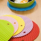 Kitchenware Heat Resistant Non-Slip Silicone Hot Pot Holder Mat