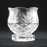 Clear Glass Candle Holder (ZT-042)