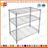 Adjustable 3 Tier Chrome Room Essentialst Wire Shelving Unit (Zhw135)