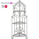 3-Tier Wrought Iron Conner Rack for Garden